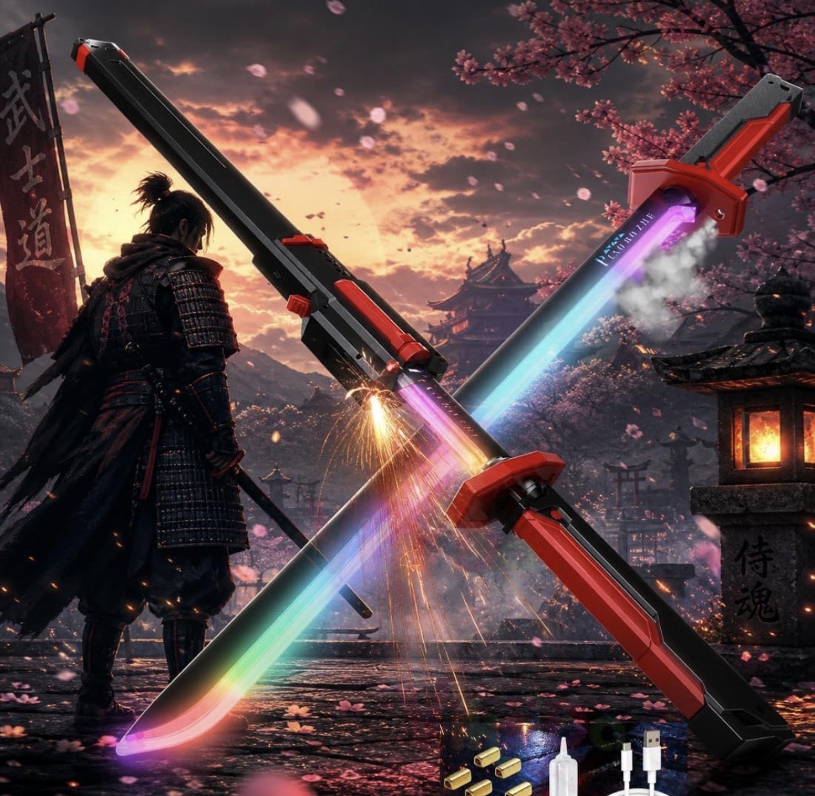 Magicwand LED Lightsaber Toy Sword with Sparking Blade
