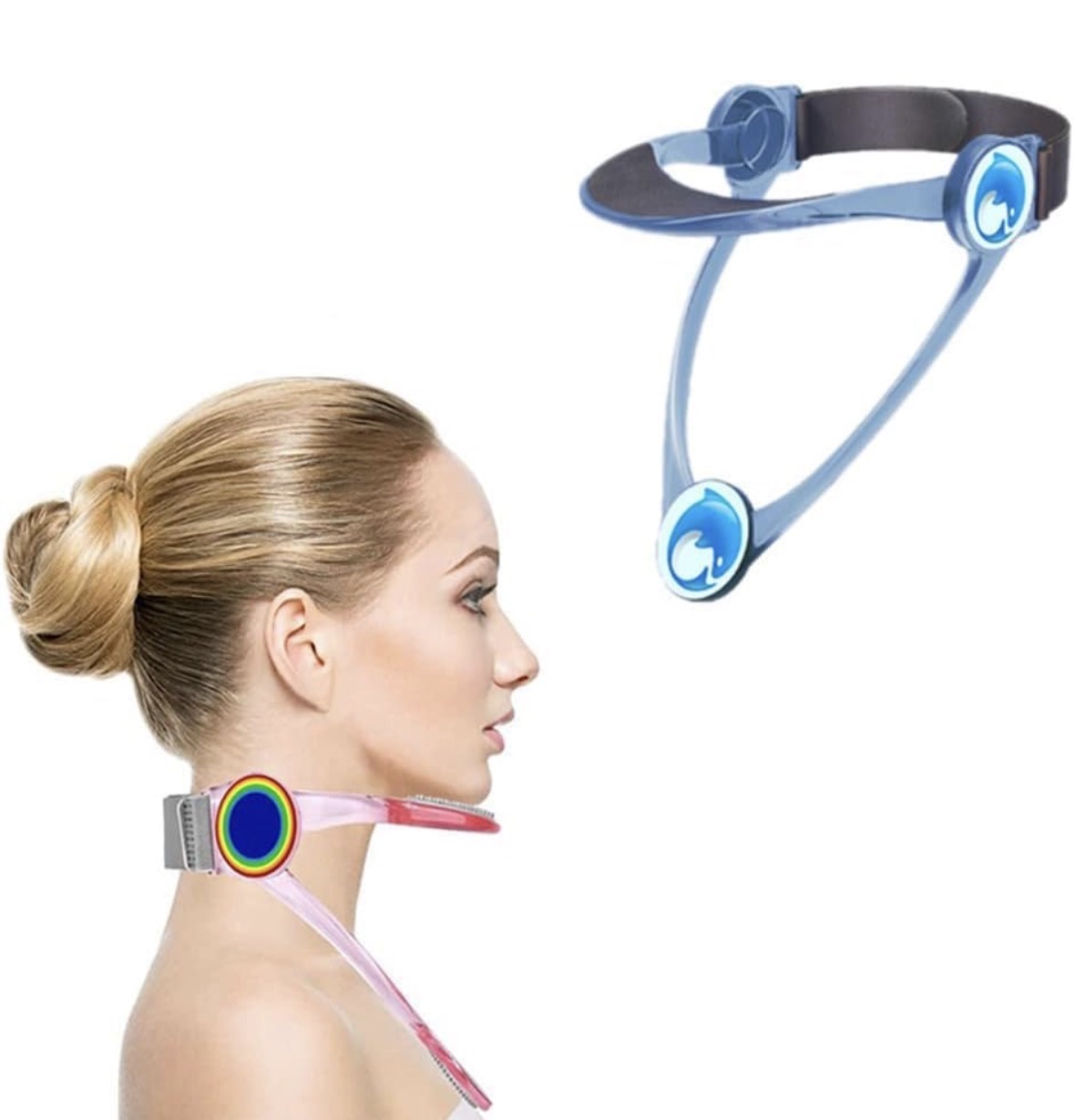 Support 360 Degree Adjustable Neck Stretcher Corrector For Pain Relief